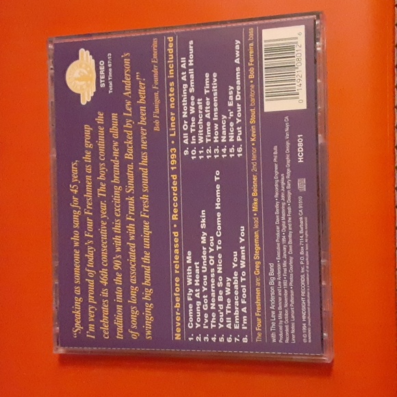 The New Four Freshmen Voices In Standards CD - Picture 3 of 4